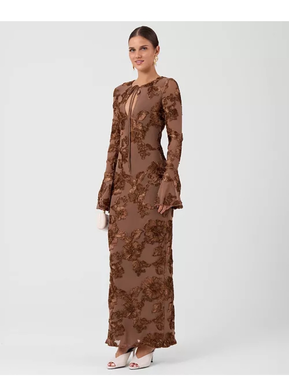 Rachel Rachel Roy Juliet Soutashe Keyhole Floral Dress